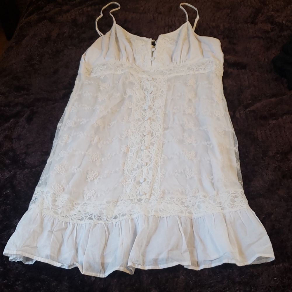 Lace slip dress